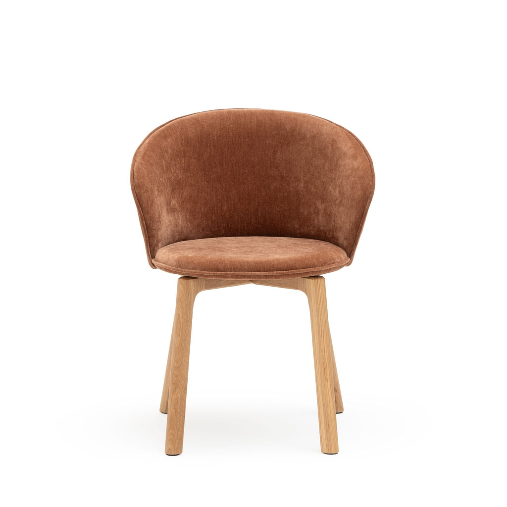 Glide Chair - Light Oak & Canna Caramel - Dining Chairs Tolv Loom Collection Dubai