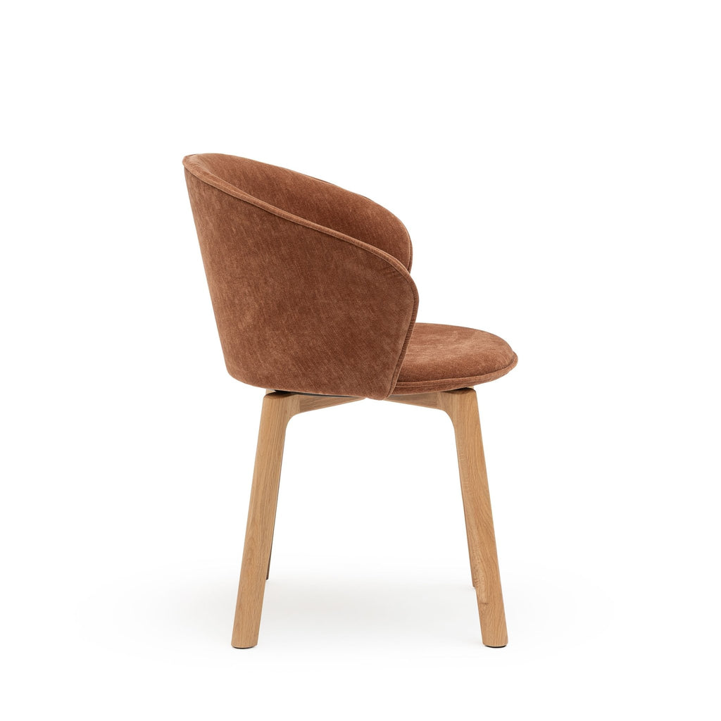 Glide Chair - Light Oak & Canna Caramel - Dining Chairs Tolv Loom Collection Dubai