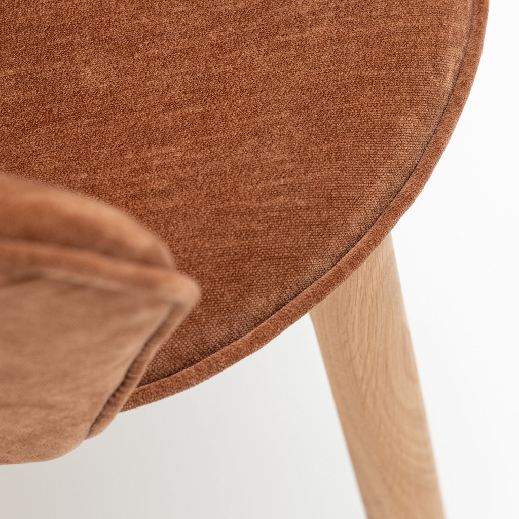 Glide Chair - Light Oak & Canna Caramel - Dining Chairs Tolv Loom Collection Dubai