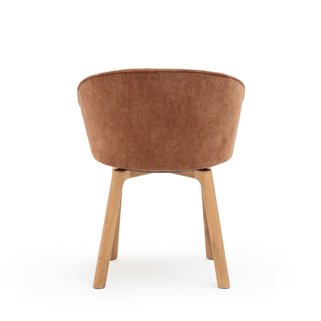 Glide Chair - Light Oak & Canna Caramel - Dining Chairs Tolv Loom Collection Dubai