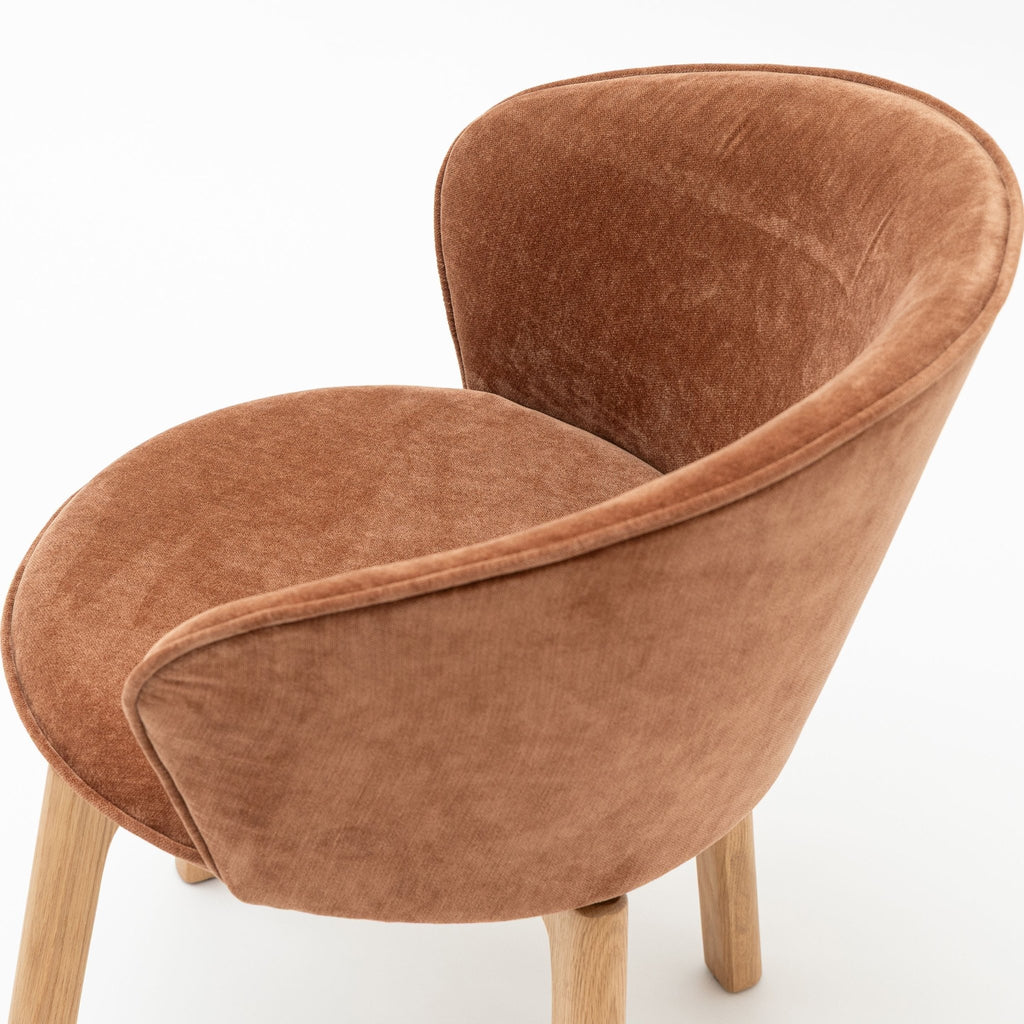 Glide Chair - Light Oak & Canna Caramel - Dining Chairs Tolv Loom Collection Dubai