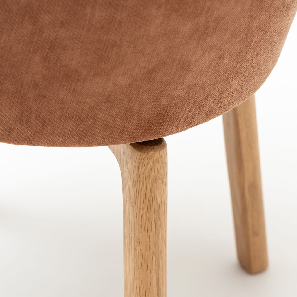 Glide Chair - Light Oak & Canna Caramel - Dining Chairs Tolv Loom Collection Dubai