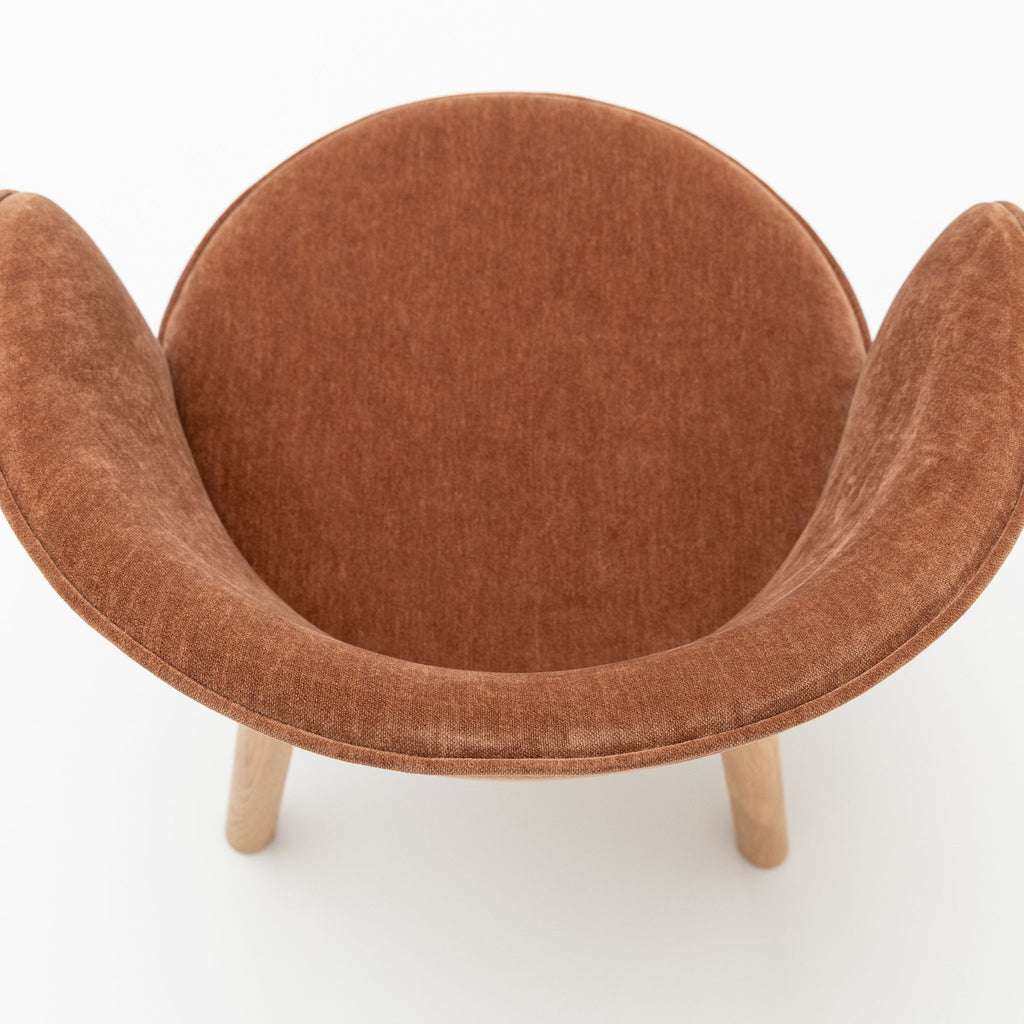 Glide Chair - Light Oak & Canna Caramel - Dining Chairs Tolv Loom Collection Dubai