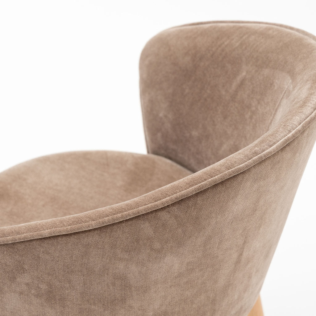 Glide Chair - Light Oak & Canna Chocolate - Dining Chairs Tolv Loom Collection Dubai