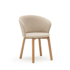 Glide Chair - Light Oak & Ecru