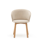 Glide Chair - Light Oak & Ecru