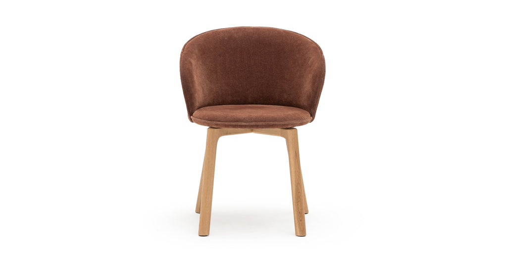 Glide Chair  - Light Oak & Russet.