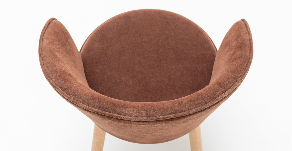 Glide Chair  - Light Oak & Russet.