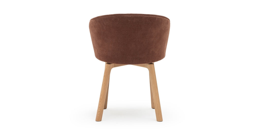 Glide Chair  - Light Oak & Russet.