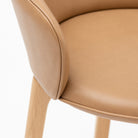 Glide Counter Chair - Light Oak & Pecan Leather