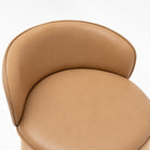 Glide Counter Chair - Light Oak & Pecan Leather