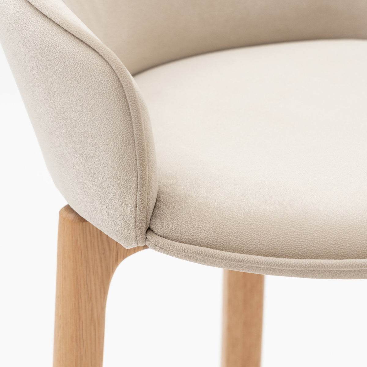 Glide Counter Chair - Light Oak & Ecru