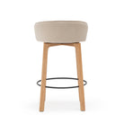 Glide Counter Chair - Light Oak & Ecru