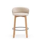 Glide Counter Chair - Light Oak & Ecru