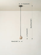 Globa - Alabaster Glass And Bronze Ceiling Pendant