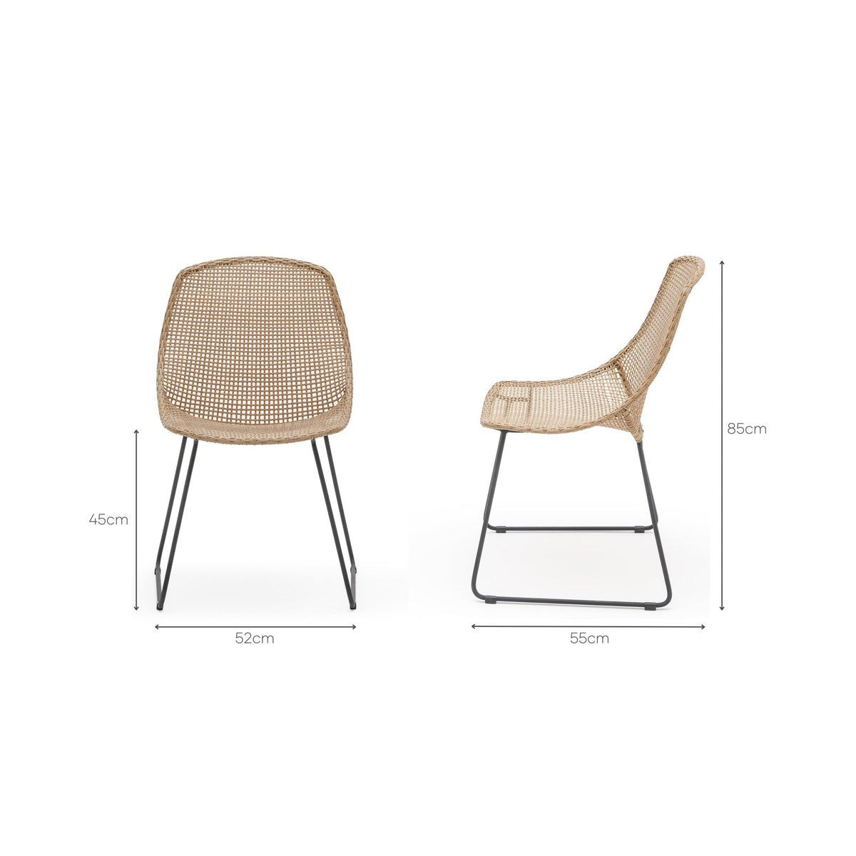 Grace Dining Chair - Lava & Natural