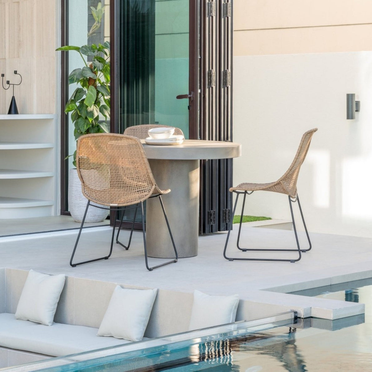 Grace Dining Chair - Lava & Natural
