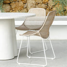 Grace Dining Chair - Stonewhite & Linen
