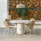 Grace Dining Chair - Stonewhite & Linen
