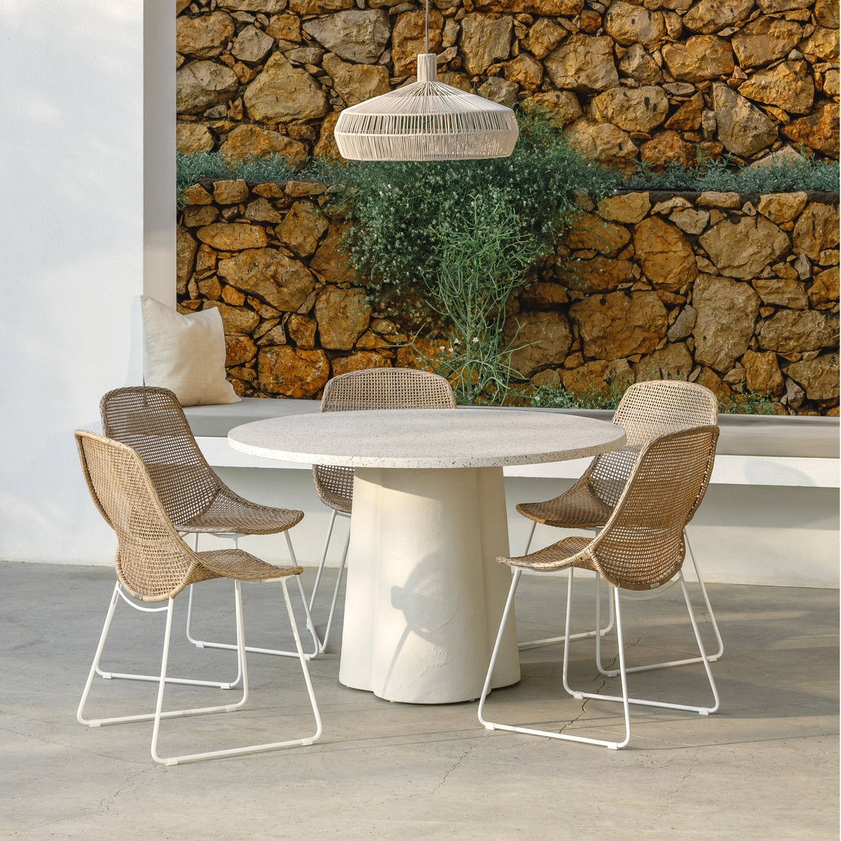 Grace Dining Chair - Stonewhite & Linen