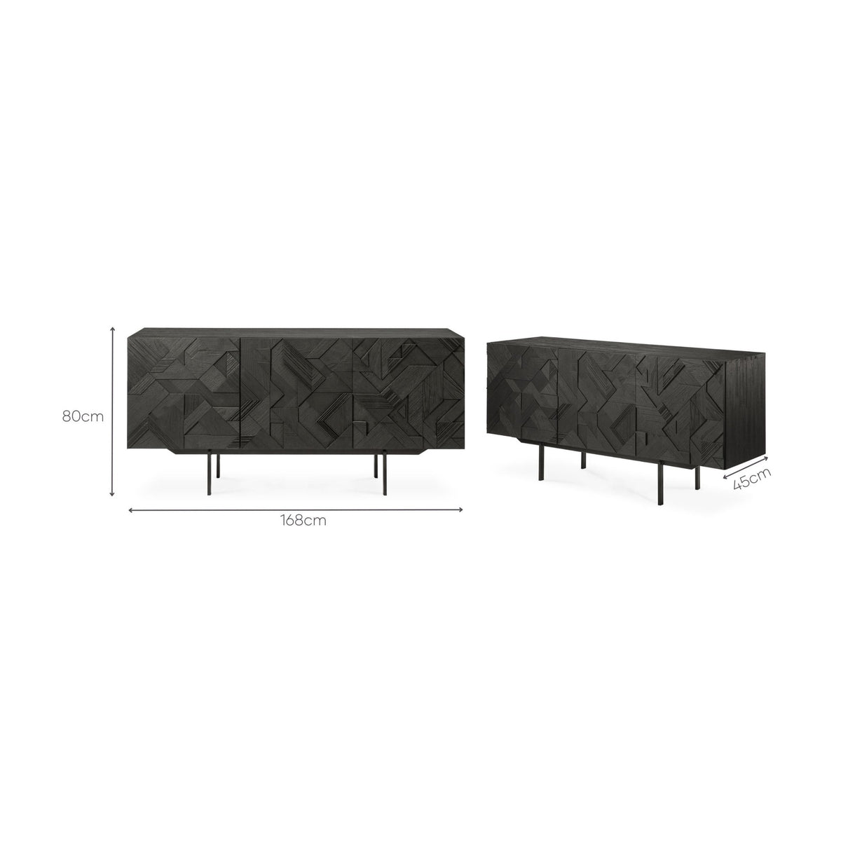 Graphic Sideboard - Buffets & Sideboards Ethnicraft Loom Collection Dubai