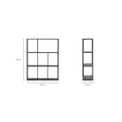 Grillo Shelf Low - Black - Shelving Loom Collection Loom Collection Dubai