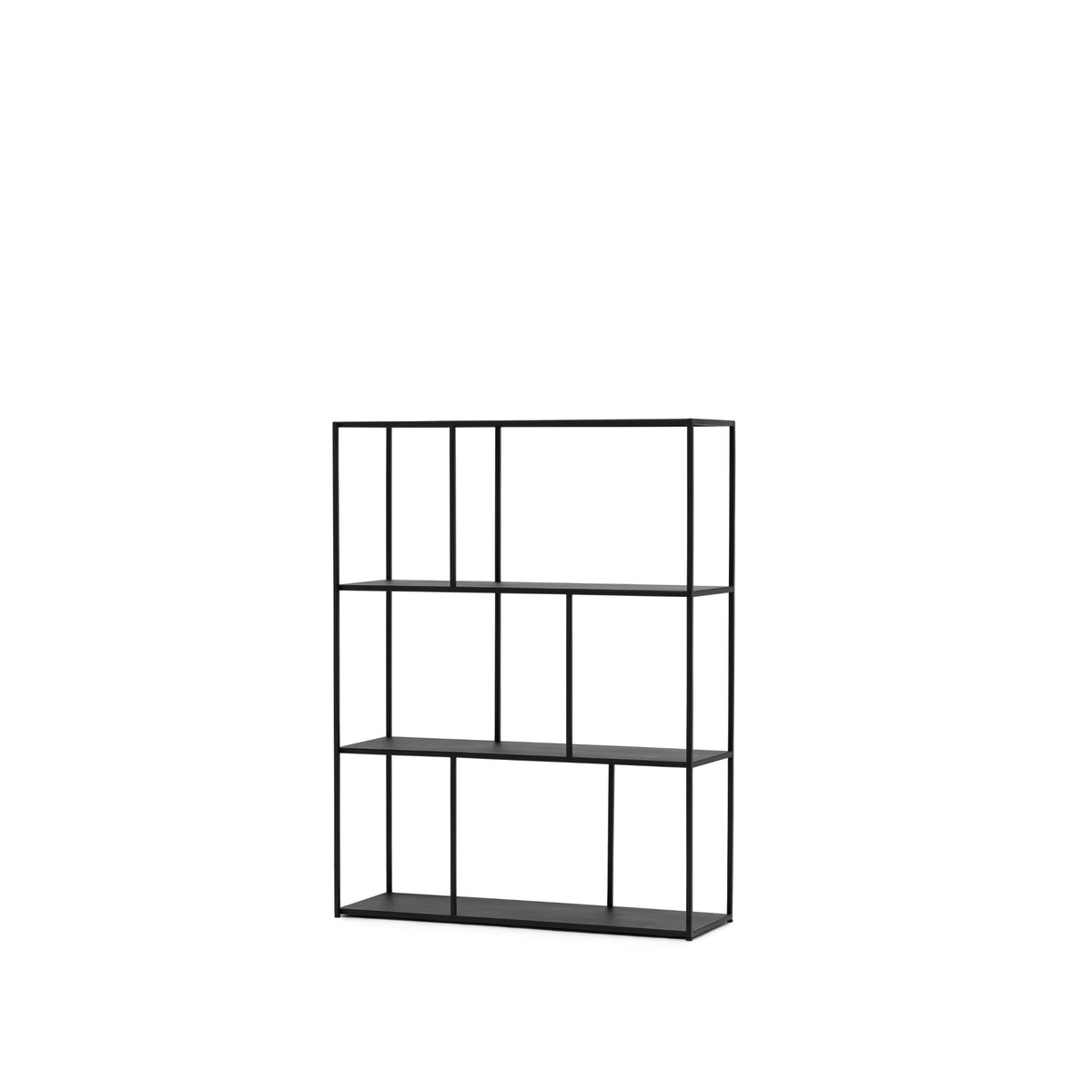 Grillo Shelf Low - Black - Shelving Loom Collection Loom Collection Dubai