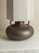 Grove - Bronze Ceramic And Linen Table Lamp