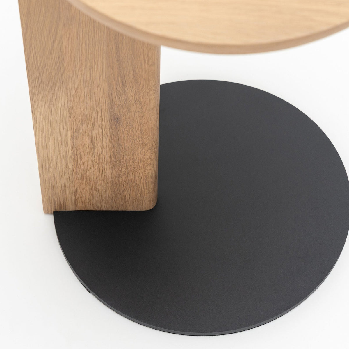 Guild Side Table - Blonde Oak and Black - Side Tables Tolv Loom Collection Dubai