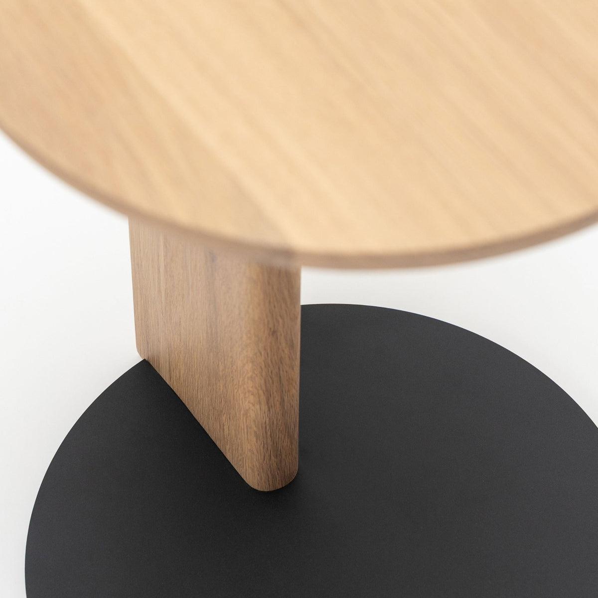 Guild Side Table - Blonde Oak and Black - Side Tables Tolv Loom Collection Dubai
