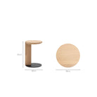 Guild Side Table - Blonde Oak and Black - Side Tables Tolv Loom Collection Dubai