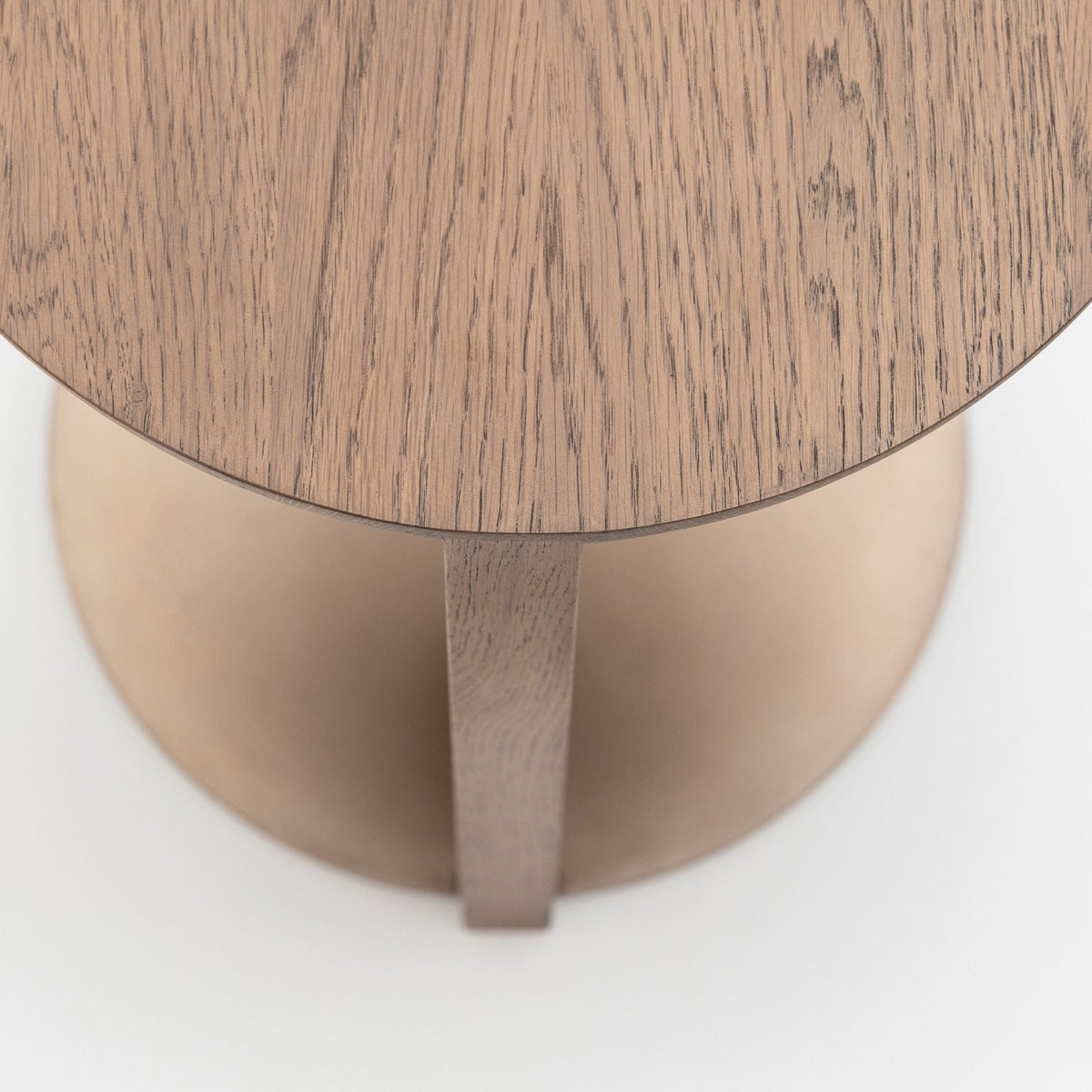 Guild Side Table - Latte Oak and Bronze - Side Tables Tolv Loom Collection Dubai