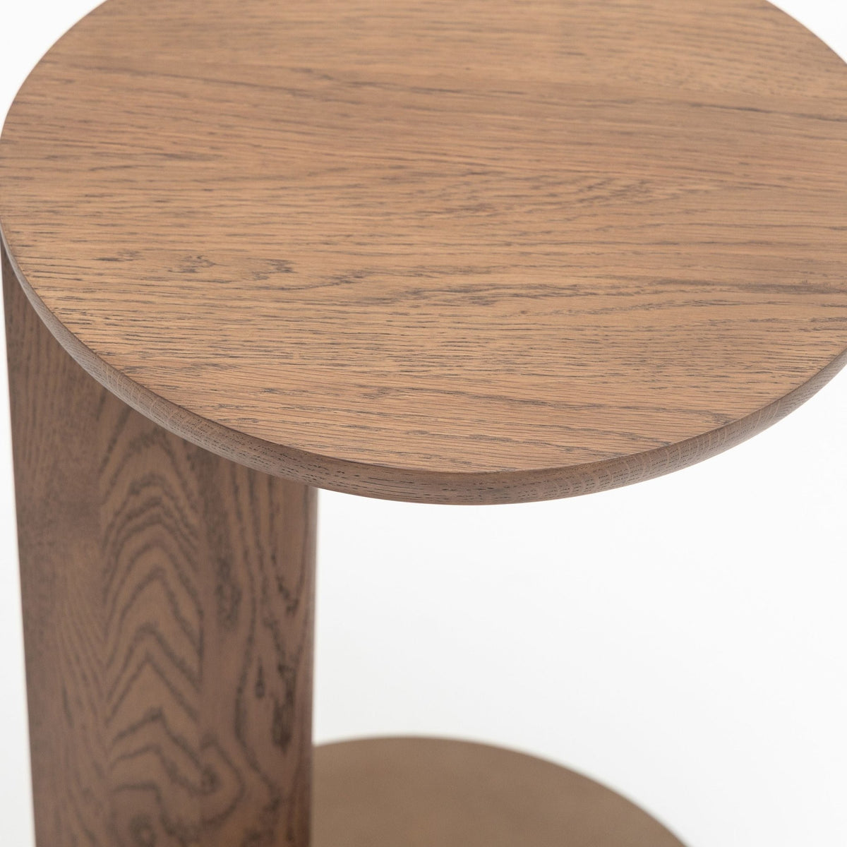 Guild Side Table - Latte Oak and Bronze - Side Tables Tolv Loom Collection Dubai