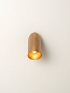 Guilla - Real Brass Angled Cylinder Wall Light