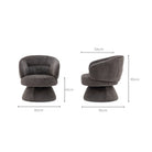 Gwen Swivel Chair - Ebony