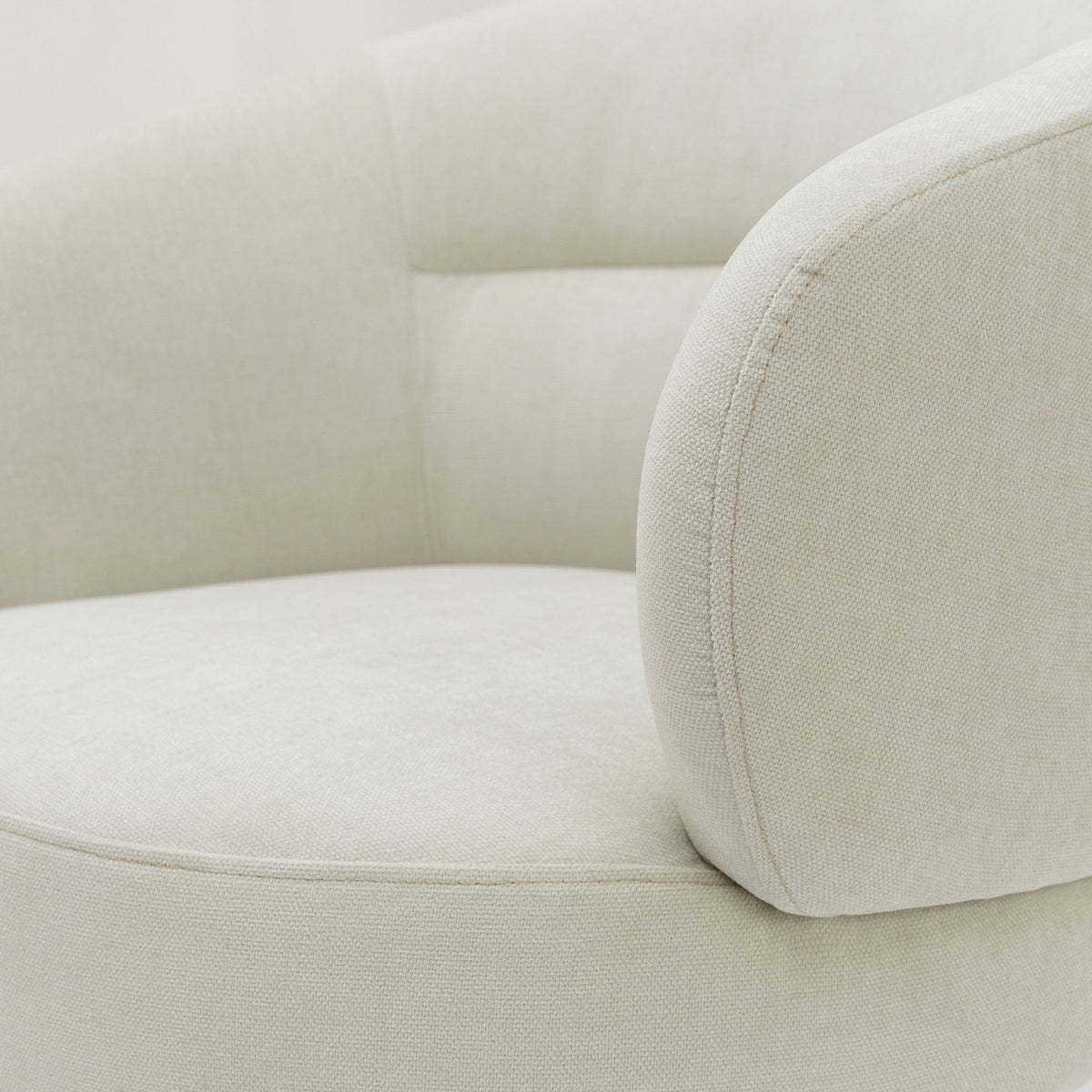 Gwen Swivel Chair - Ivory