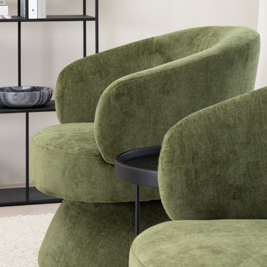 Gwen Swivel Chair - Moss - Loom Collection
