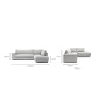 Hansen Corner Sofa - Alice Pearl - Modular Sofas Tolv Loom Collection Dubai