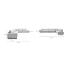 Hansen Corner Sofa - Bespoke - Alice Pearl - Modular Sofas Tolv Loom Collection Dubai