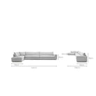 Hansen Corner Sofa - Extra Large - Alice Pearl - Modular Sofas Tolv Loom Collection Dubai