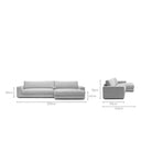 Hansen L Shaped Sofa - Alice Pearl - Modular Sofas Tolv Loom Collection Dubai