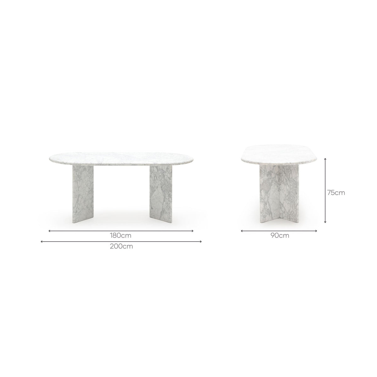 Haven Dining Table - Oval Dining Tables Loom Collection Loom Collection Dubai