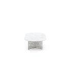 Haven Oval Coffee Table - Carrara Marble