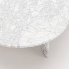 Haven Oval Coffee Table - Carrara Marble