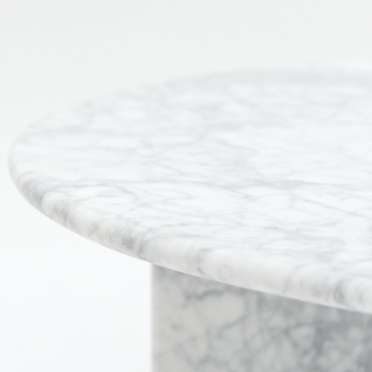 Haven Round Coffee Table - Carrara Marble