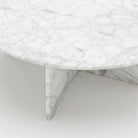 Haven Round Coffee Table - Carrara Marble