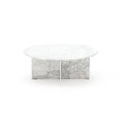 Haven Round Coffee Table - Carrara Marble