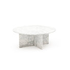 Haven Round Coffee Table - Carrara Marble