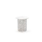 Haven Round Side Table - Carrara Marble - Side Tables Loom Collection Loom Collection Dubai