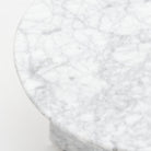 Haven Round Side Table - Carrara Marble - Side Tables Loom Collection Loom Collection Dubai